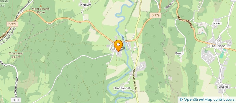 localisation de l'entreprise LA PONCETTE à CEYZERIAT