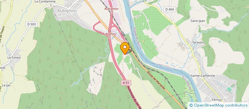 localisation de l'entreprise LA PONCHONIERE à AUBIGNOSC