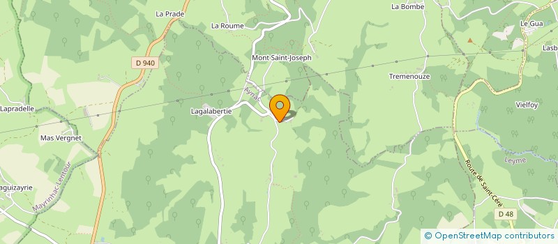 localisation de l'entreprise LA PONCIE à AYNAC