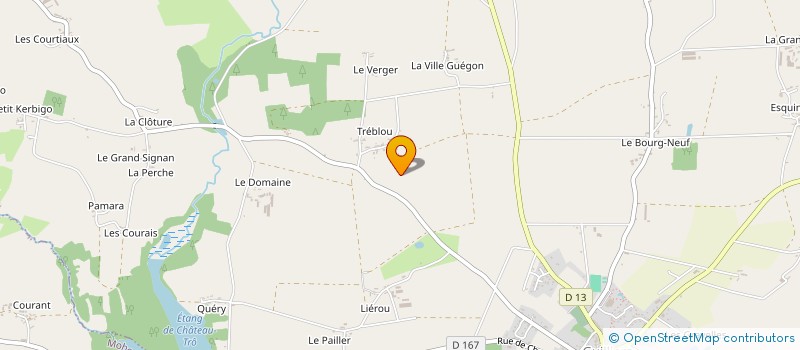 localisation de l'entreprise LA PONDEUSE  GUILLIERS