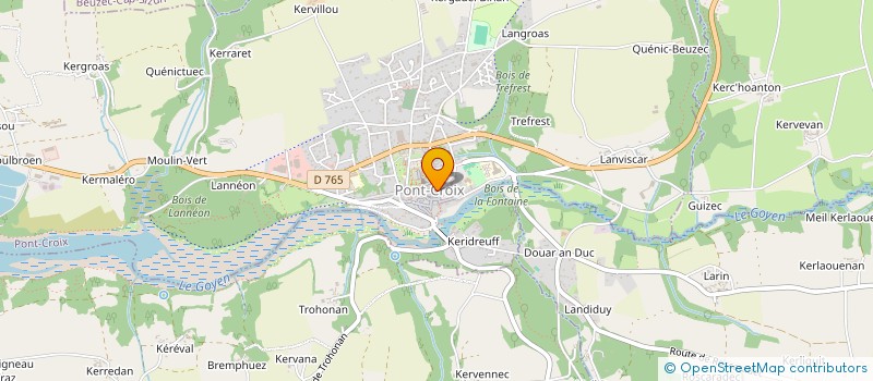 localisation de l'entreprise LA PONTE CRUCIENNE  PONT-CROIX