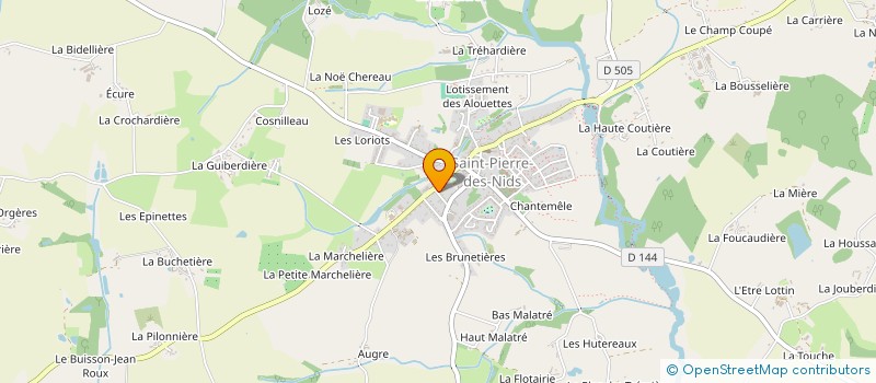 localisation de l'entreprise LA POOTE PAPOTE  SAINT-PIERRE-DES-NIDS