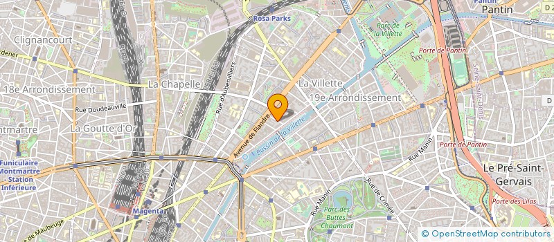 localisation de l'entreprise LA POP à PARIS