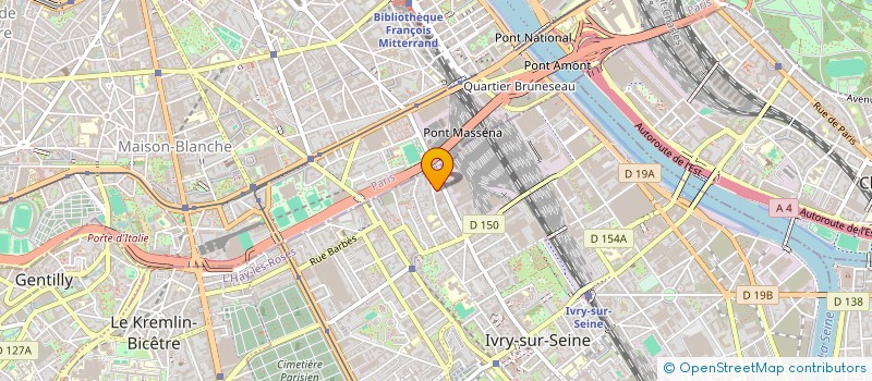 localisation de l'entreprise LA POP GALERIE à IVRY-SUR-SEINE