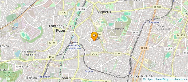 localisation de l'entreprise LA POPOTE à FONTENAY-AUX-ROSES