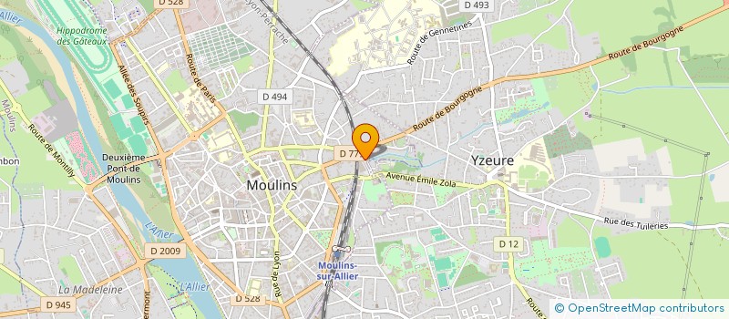 localisation de l'entreprise LA POPOTE DE FERDINAND à MOULINS
