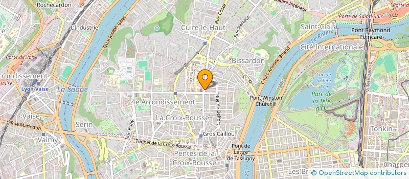 localisation de l'entreprise LA POPOTE DE NICOLE à LYON