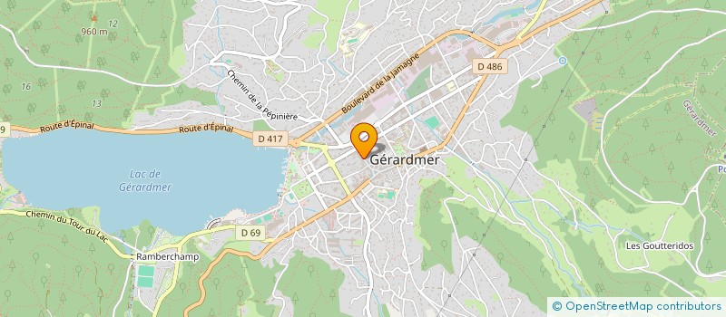 localisation de l'entreprise LA POPOTE DES HAUTS à GERARDMER