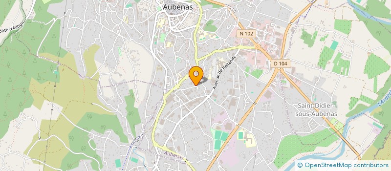 localisation de l'entreprise LA POPOTTE DE GROS PAPA à AUBENAS