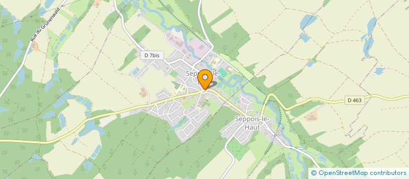 localisation de l'entreprise LA PORCELAINE  SEPPOIS-LE-BAS