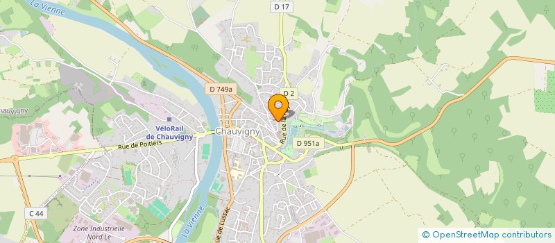 localisation de l'entreprise LA PORTE A CLOUS  CHAUVIGNY