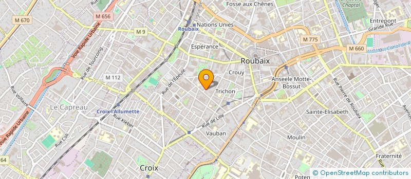localisation de l'entreprise LA PORTE A COTE à ROUBAIX