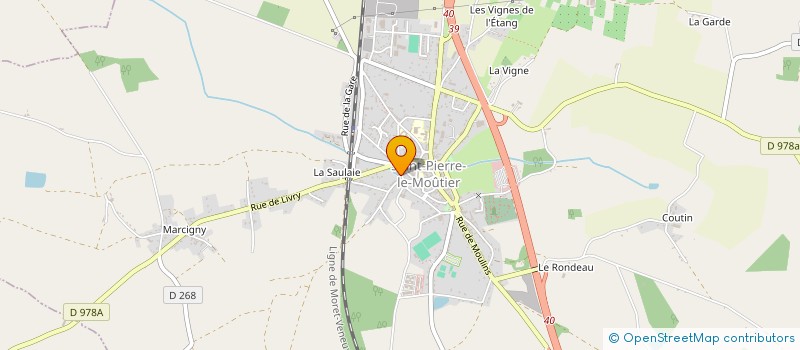 localisation de l'entreprise LA PORTE AU CHAT  SAINT-PIERRE-LE-MOUTIER