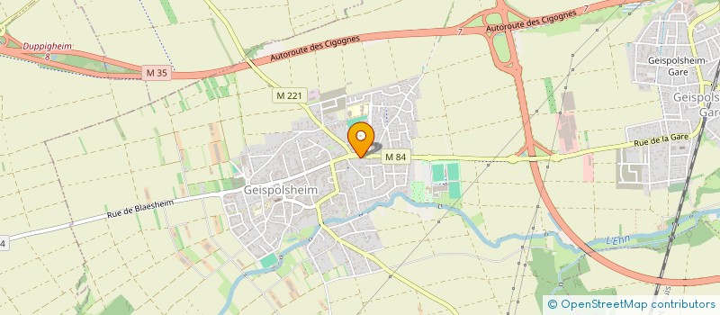 localisation de l'entreprise LA PORTE BASSE  GEISPOLSHEIM