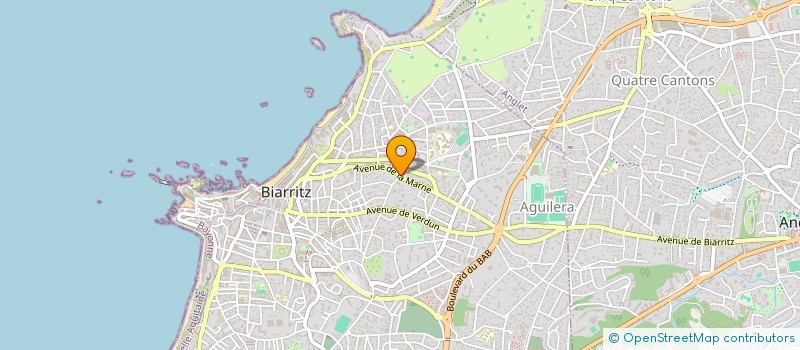 localisation de l'entreprise LA PORTE BLEUE à BIARRITZ