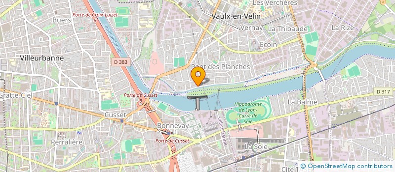 localisation de l'entreprise LA PORTE BLINDEE LYONNAISE  VAULX-EN-VELIN