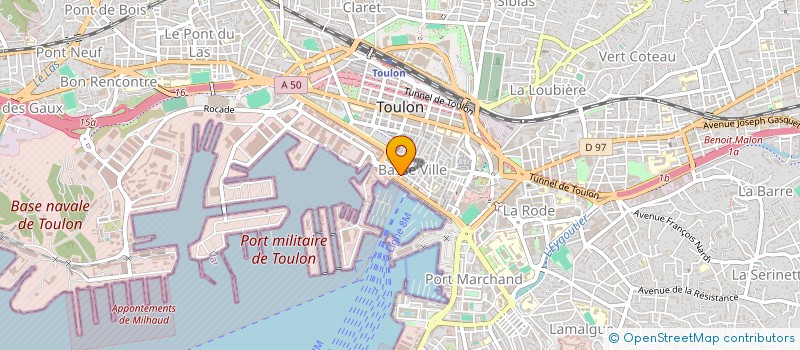 localisation de l'entreprise LA PORTE DE BELLEDONNE ET D'AILLEURS  TOULON