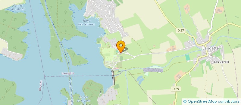 localisation de l'entreprise LA PORTE DE CLARVA  LANGATTE