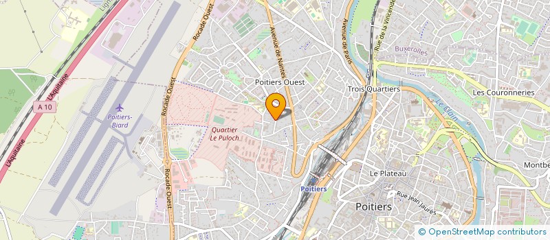 localisation de l'entreprise LA PORTE DE DERRIERE à POITIERS