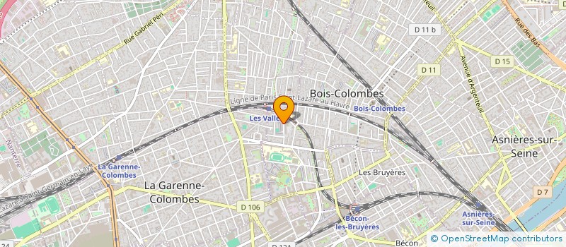 localisation de l'entreprise LA PORTE DE L'HISTOIRE à BOIS-COLOMBES
