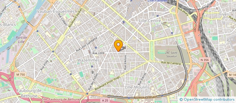 localisation de l'entreprise LA PORTE DE LA FOI AUX NATIONS à LILLE