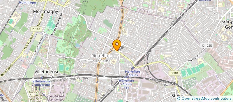 localisation de l'entreprise LA PORTE DE LA VIE  SAINT-DENIS