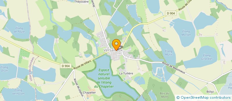 localisation de l'entreprise LA PORTE DES DOMBES à BOULIGNEUX