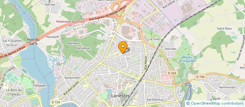 localisation de l'entreprise LA PORTE DES MONDES  LANESTER