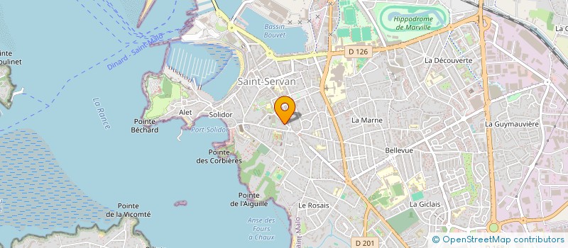 localisation de l'entreprise LA PORTE DES MONDES  SAINT-MALO