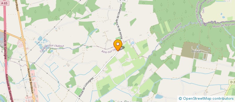 localisation de l'entreprise LA PORTE DES SECRETS  AIRE-SUR-L'ADOUR