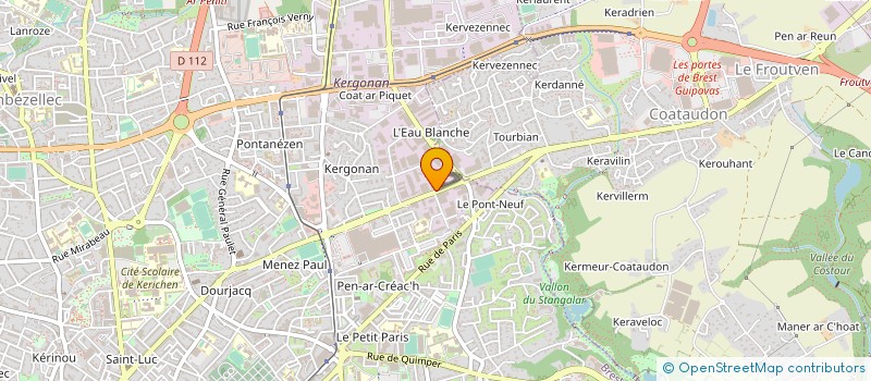 localisation de l'entreprise LA PORTE DU BONHEUR à BREST