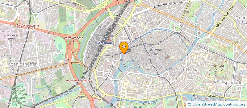 localisation de l'entreprise LA PORTE DU DRAGON à STRASBOURG