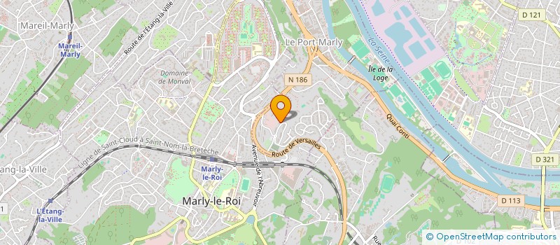 localisation de l'entreprise LA PORTE DU DRAGON  LE PORT-MARLY