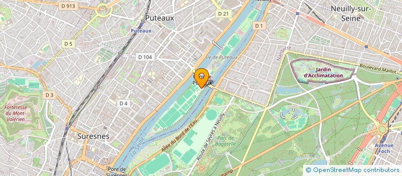 localisation de l'entreprise LA PORTE EN ACTION  PUTEAUX