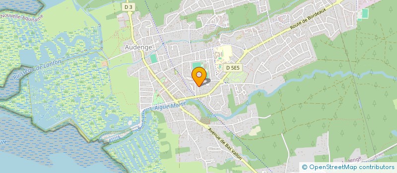 localisation de l'entreprise LA PORTE OUVERTE CHRETIENNE BORDEAUX BASSIN  AUDENGE