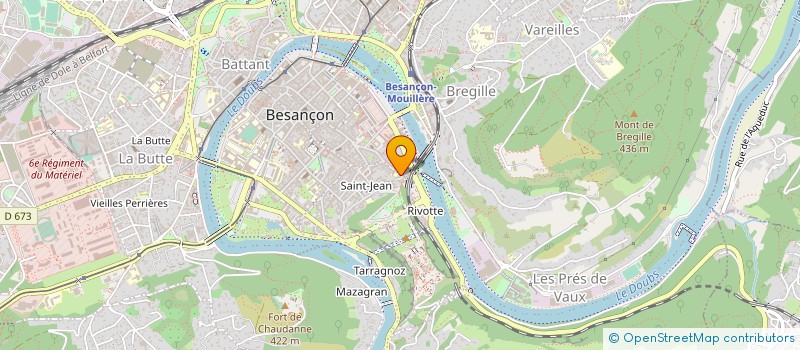 localisation de l'entreprise LA PORTE RIVOTTE à BESANCON