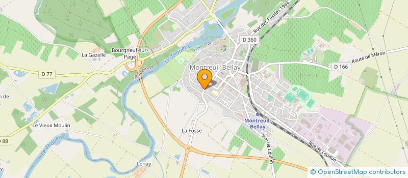 localisation de l'entreprise LA PORTE SAINT JEAN  MONTREUIL-BELLAY