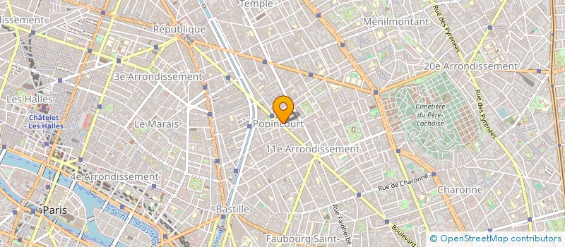 localisation de l'entreprise LA PORTE VERTE  PARIS