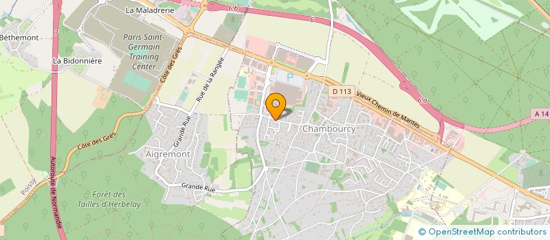 localisation de l'entreprise LA PORTE VERTE IMMOBILIER  CHAMBOURCY