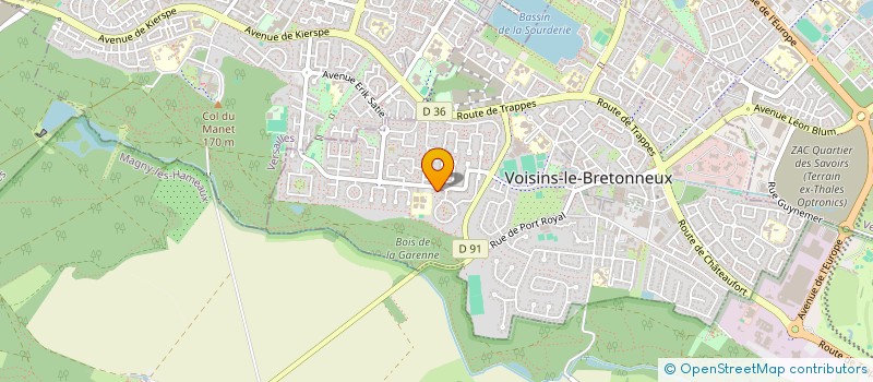 localisation de l'entreprise LA PORTEE MUSICALE à VOISINS-LE-BRETONNEUX