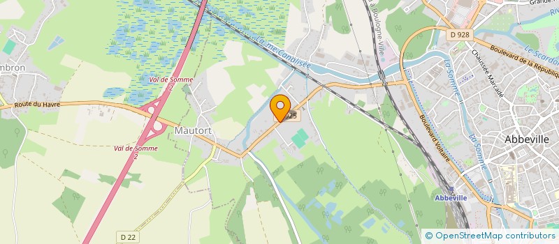 localisation de l'entreprise LA PORTELETTE à ABBEVILLE