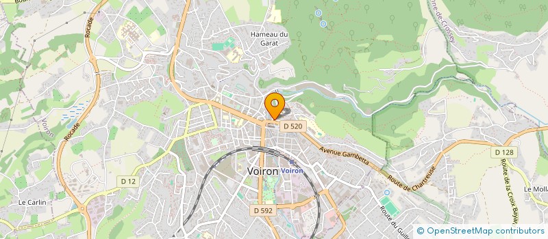 localisation de l'entreprise LA PORTELLE à VOIRON