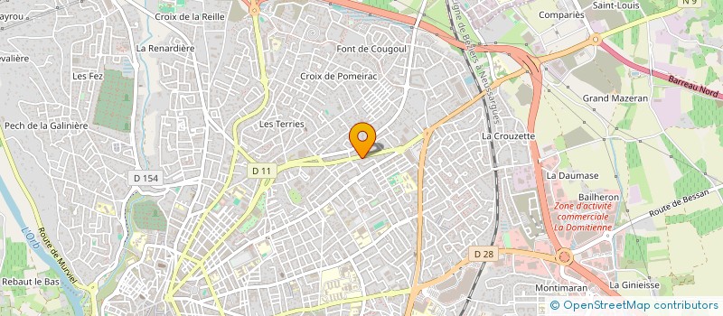 localisation de l'entreprise LA PORTEUSE DE PAINS à BEZIERS