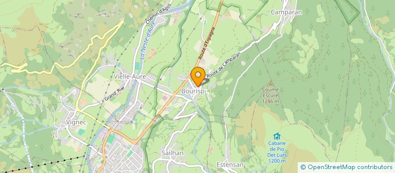 localisation de l'entreprise LA PORTEUSE DE PAINS  VIELLE-AURE