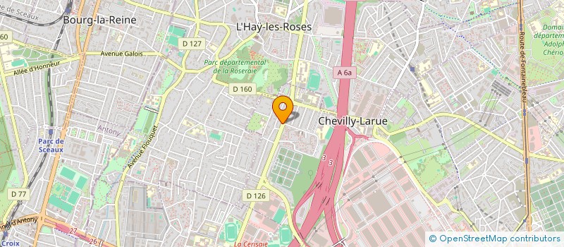 localisation de l'entreprise LA PORTUGAISE DE MIROITERIE  CHEVILLY-LARUE