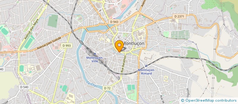 localisation de l'entreprise LA POSE à MONTLUCON