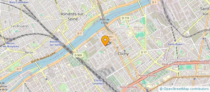 localisation de l'entreprise LA POSE PARFAITE RENOVATION à CLICHY