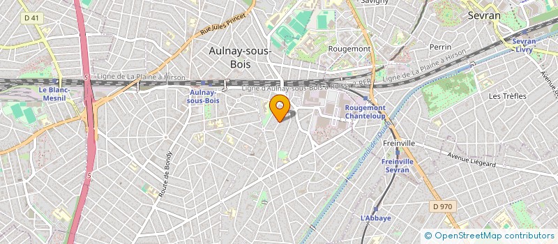localisation de l'entreprise LA POSIDONIE à AULNAY-SOUS-BOIS