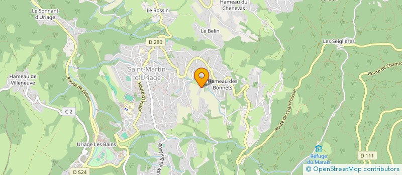 localisation de l'entreprise LA POSTE  SAINT-MARTIN-D'URIAGE