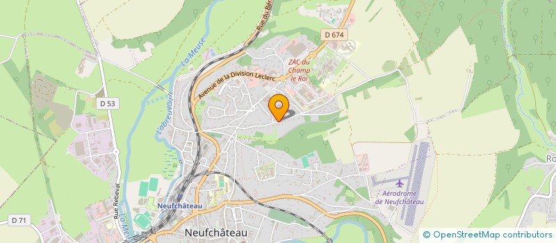 localisation de l'entreprise LA POSTE INVEST à NEUFCHATEAU